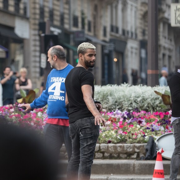 Exclusif - Brahim Zaibat - Tournage du film "Let's Dance" à Paris le 5 juin 2018.