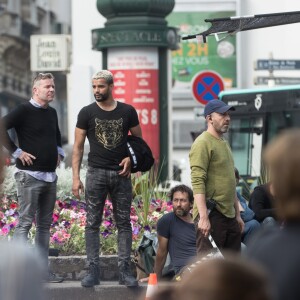 Exclusif - Brahim Zaibat - Tournage du film "Let's Dance" à Paris le 5 juin 2018.