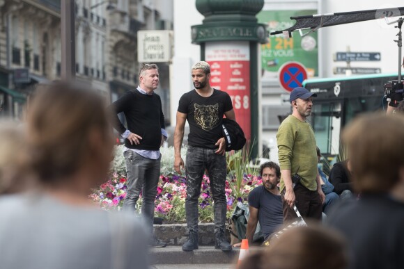 Exclusif - Brahim Zaibat - Tournage du film "Let's Dance" à Paris le 5 juin 2018.