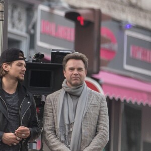 Exclusif - Rayane Bensetti, Guillaume de Tonquédec - Tournage du film "Let's Dance" à Paris le 5 juin 2018.