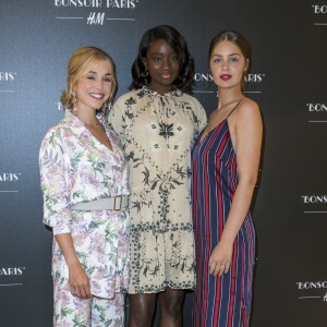 Alice Isaaz, Karidja Touré et Marie-Ange Casta - Soirée d'ouverture du nouveau flagship H&M avec la présentation de la nouvelle collection exclusive "Bonjour Paris" au 1-3 rue Lafayette à Paris, le 19 juin 2018. © Olivier Borde/Bestimage