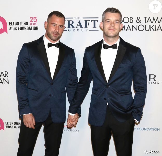 Russell Tovey et son chéri Steve Brockman à la soirée EJAF's An Enduring Vision Gala à New York, en 2017.
