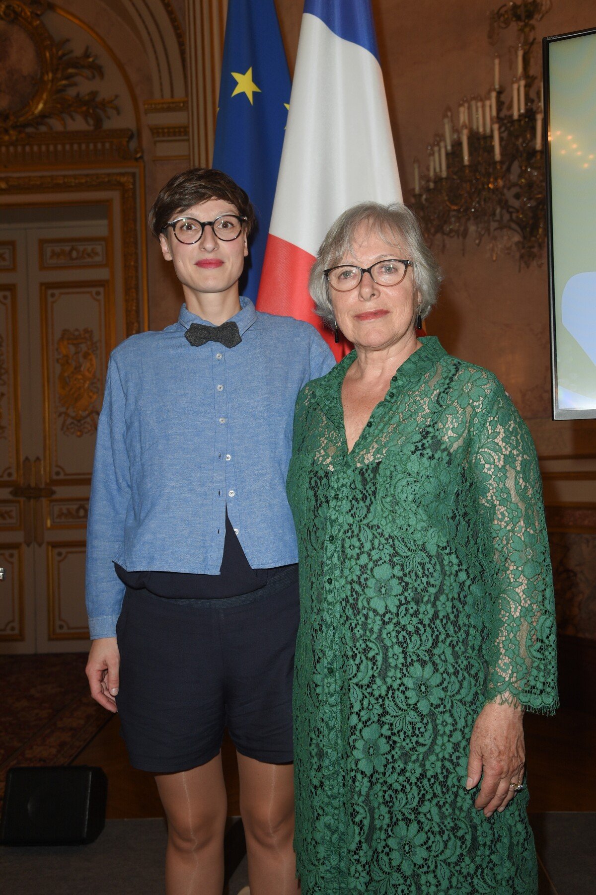 Photo : Exclusif - Aurélie Deroo et Sophie Rochas - Remise des prix Les  Héroïnes Extra-ordinaires à lhôtel de Lassay à Paris le 20 juin 2018. ©  Coadic GuirecBestimage - Purepeople
