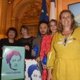 Exclusif - Fadila Méhal, Julia, Eléonore et Duy-Thien (collectif Merci Simone), Lisa Azuelos - Remise des prix "Les Héroïnes Extra-ordinaires" à l'hôtel de Lassay à Paris le 20 juin 2018. © Coadic Guirec/Bestimage