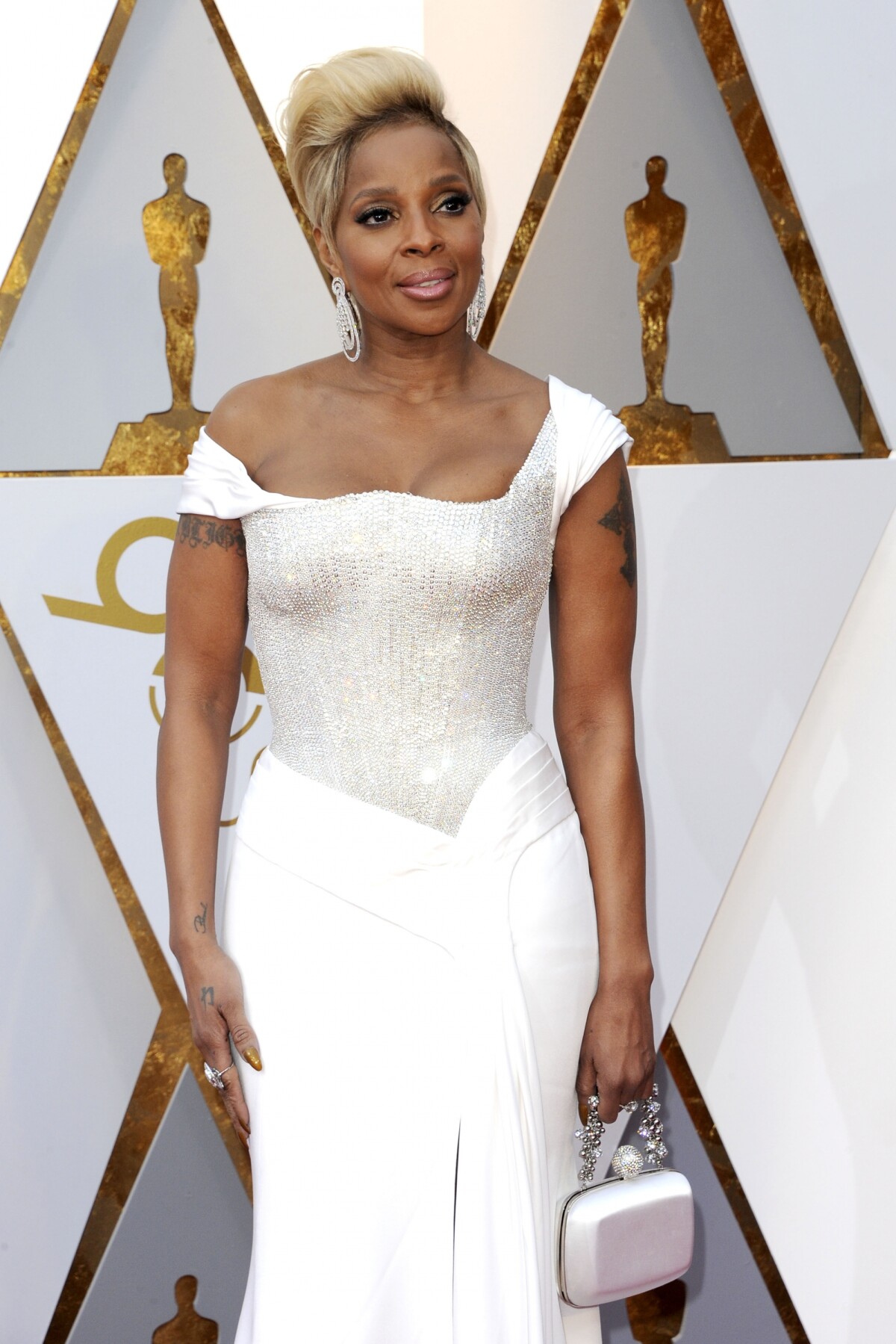 Photo : Mary J. Blige - Arrivées - 90ème cérémonie des Oscars 2018 au  théâtre Dolby à Los Angeles, le 4 mars 2018. © Future-Image via ZUMA  Press/Bestimage - Purepeople