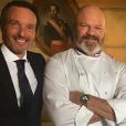 Philippe Etchebest en tournage pour Top Chef sur M6 avec Michel Sarran et Helène Darroze et Stéphane Rotenberg - Instagram