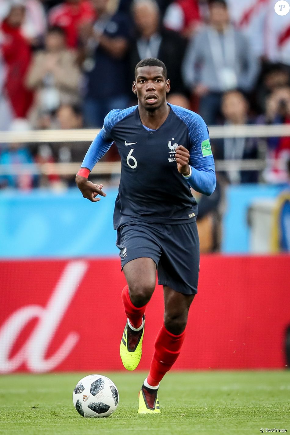 Paul Pogba Lors Du Match De Coupe Du Monde Opposant La France Au
