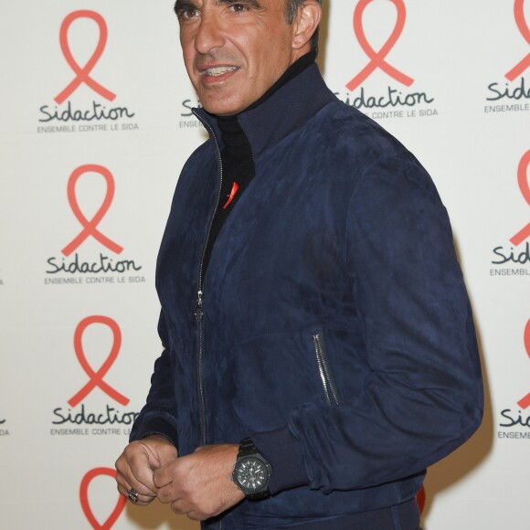 Nikos Aliagas - Soirée de présentation de la prochaine édition du Sidaction 2018 au musée du Quai Branly - Jacques Chirac à Paris, France, le 5 mars 2018. © Coadic Guirec/Bestimùage