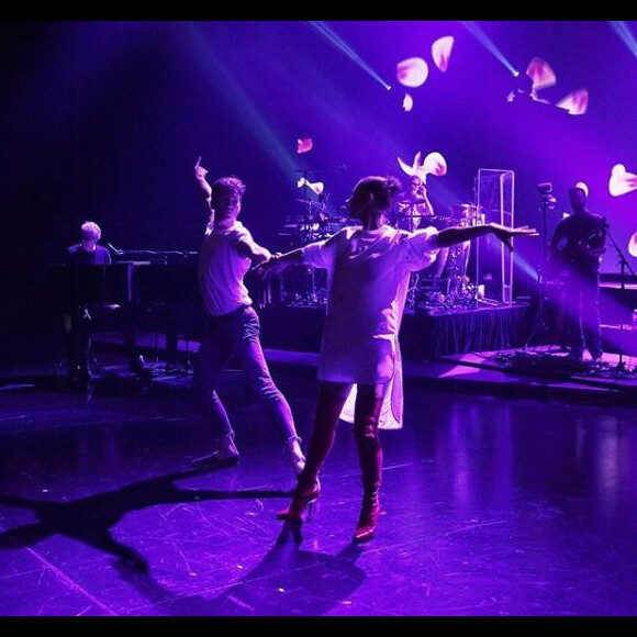 Céline Dion et Pepe Munoz répétent la tournée de la star. Instagram, le 23 juin 2018
