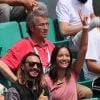 Bob Sinclar et une amie dans les tribunes des internationaux de Roland Garros - jour 5 - à Paris, France, le 31 mai 2018. © Cyril Moreau - Dominique Jacovides/Bestimage