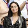 Agathe Auproux - Célébrités dans les tribunes lors du match de coupe du monde opposant la France au Danemark au stade Loujniki à Moscou, Russia, le 26 juin 2018. Le match s'est terminé par un match nul 0-0. © Pierre Perusseau/Bestimage