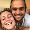 Candice et Jérémy (Koh-Lanta) toujours plus proches et complices lors de vacances en Corse, en juin 2018.