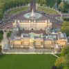 Vue aérienne du palais de Buckingham, à Londres.