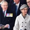 Le prince Richard de Gloucester et sa femme Brigitte à l'inauguration du monument aux soldats britanniques tombés en Irak et en Afghanistan à Londres le 9 mars 2017.