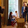 Les Cambridge recevant en avril 2016 le couple Obama dans leurs appartements privés au palais de Kensington à Londres.