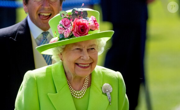 La reine Elizabeth II d'Angleterre lors du 4e jour du Royal Ascot 2018 à Ascot le 22 juin 2018.