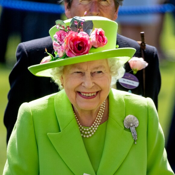 La reine Elizabeth II d'Angleterre lors du 4e jour du Royal Ascot 2018 à Ascot le 22 juin 2018.