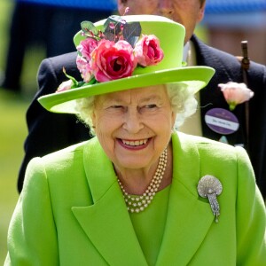 La reine Elizabeth II d'Angleterre lors du 4e jour du Royal Ascot 2018 à Ascot le 22 juin 2018.