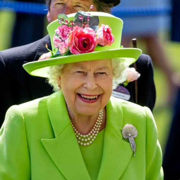 La reine Elizabeth II d'Angleterre lors du 4e jour du Royal Ascot 2018 à Ascot le 22 juin 2018.