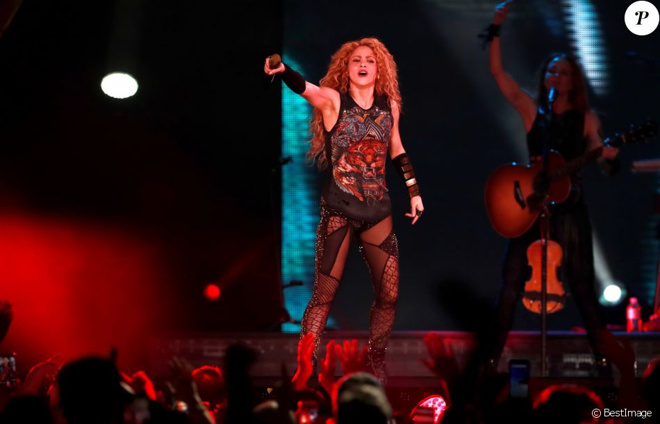 Concert de Shakira à la salle de l'Arena à Bordeaux le 25 juin 2018