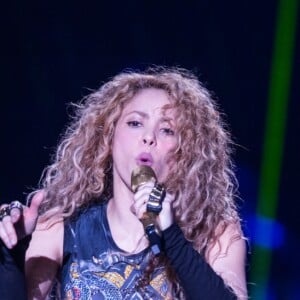 La chanteuse Shakira en concert à Hambourg, Allemagne, le 3 juin 2018.