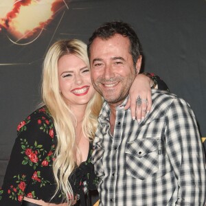 Kelly Vedovelli et Bernard Montiel - Avant-première du film "Taxi 5" au cinéma le Grand Rex à Paris, France, le 8 avril 2018. © Coadic Guirec/Bestimage