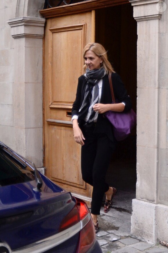 L'infante Cristina d'Espagne à Genève le 29 septembre 2017.