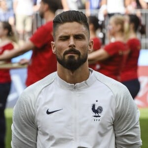 Olivier Giroud lors de France-Danemark en Coupe du monde au stade Loujniki à Moscou, Russie, le 26 juin 2018. © Pierre Perusseau/Bestimage