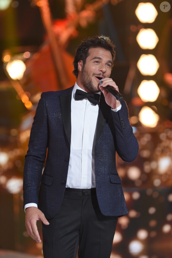 Exclusif - Amir Haddad - Enregistrement de l'émission "Bon anniversaire Line" à l'occasion des 90 ans de Line Renaud au Théâtre Bobino à Paris, le 25 juin 2018. L'émission, présentée par Stéphane Bern, est diffusée mardi 3 juillet 2018 à 20h55 sur France 2. © Coadic Guirec / Bestimage