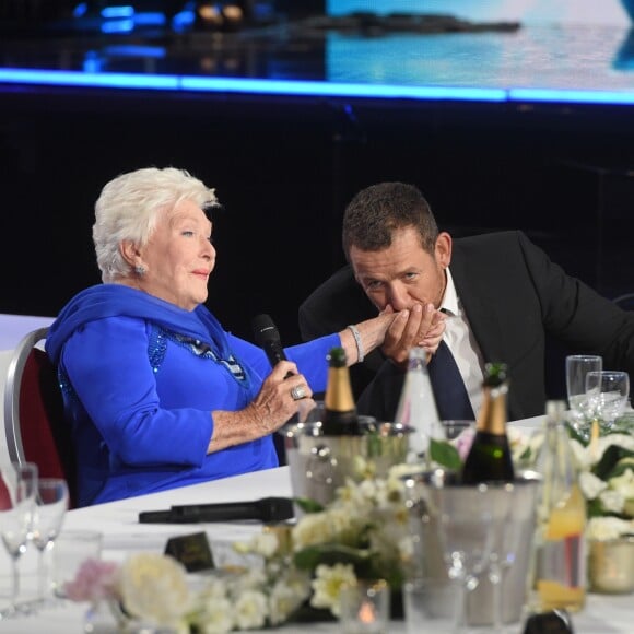 Exclusif - Line Renaud et Dany Boon - Enregistrement de l'émission "Bon anniversaire Line" à l'occasion des 90 ans de Line Renaud au Théâtre Bobino à Paris, le 25 juin 2018. L'émission, présentée par Stéphane Bern, est diffusée mardi 3 juillet 2018 à 20h55 sur France 2. © Coadic Guirec / Bestimage