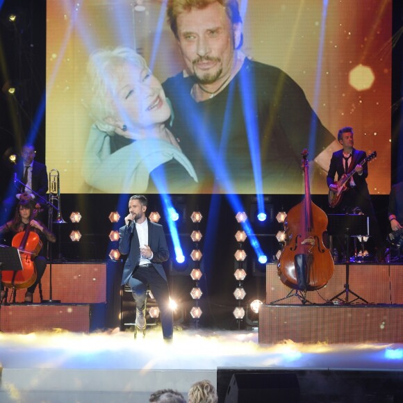 Exclusif - Emmanuel Moire - Enregistrement de l'émission "Bon anniversaire Line" à l'occasion des 90 ans de Line Renaud au Théâtre Bobino à Paris, le 25 juin 2018. L'émission, présentée par Stéphane Bern, est diffusée mardi 3 juillet 2018 à 20h55 sur France 2. © Coadic Guirec / Bestimage