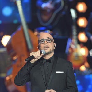 Exclusif - Pascal Obispo - Enregistrement de l'émission "Bon anniversaire Line" à l'occasion des 90 ans de Line Renaud au Théâtre Bobino à Paris, le 25 juin 2018. L'émission, présentée par Stéphane Bern, est diffusée mardi 3 juillet 2018 à 20h55 sur France 2. © Coadic Guirec / Bestimage