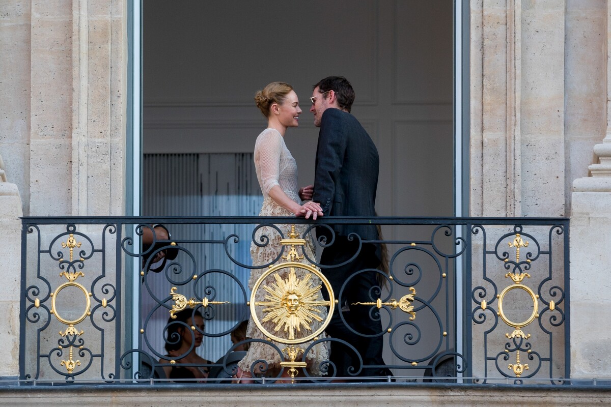 Photo : Kate Bosworth et son mari Michael Polish assistent au dîner Dior  dans la boutique de la Maison, sur la place Vendôme à Paris, le 2 juillet  2018. - Purepeople