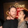Exclusif - David Guetta et sa compagne Jessica Ledon - Soirée au bar, club "Titty Twister" à Paris le 2 novembre 2017. © Philippe Baldini/Bestimage