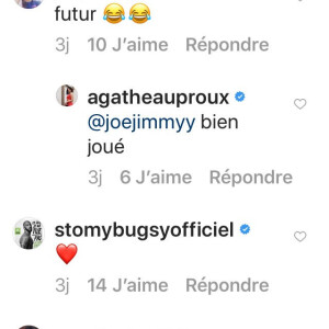 Stomy Bugsy sous le charme d'Agathe Auproux, il lui fait une petite déclaration sur Instagram, le 1er juillet 2018.