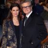 Colin Firth et sa femme Livia - Première du film "Mercy" à Londres le 6 février 2018.