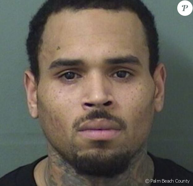 Mug shot de Chris Brown après sa dernière arrestation en Floride le 5 juillet 2018.