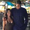 Exclusif - Kourtney Kardashian et son compagnon Younes Bendjima ont été aperçus en train de prendre du bon temps sur le port de Portofino en Italie, le 3 juillet 2018.