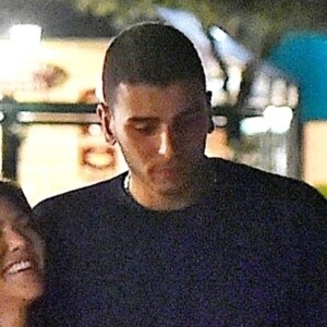 Exclusif - Kourtney Kardashian et son compagnon Younes Bendjima ont été aperçus en train de prendre du bon temps sur le port de Portofino en Italie, le 3 juillet 2018.