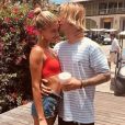 Justin Bieber et Hailey Baldwin en vacances aux Bahamas le 7 juillet 2018. Le couple vient de se fiancer.