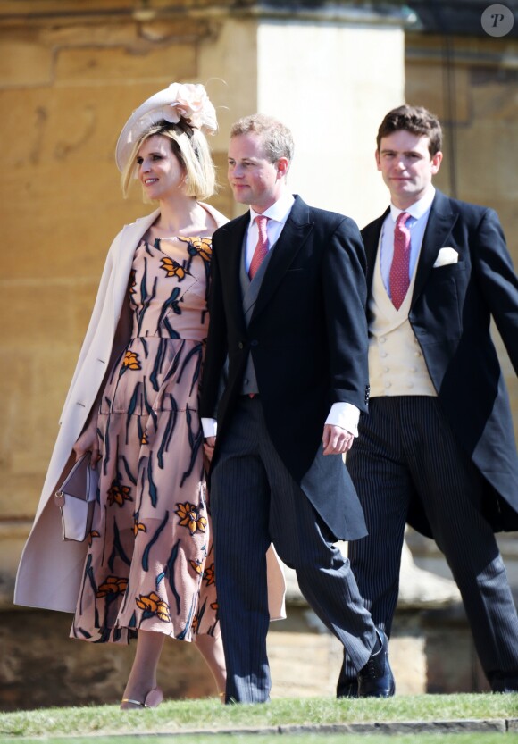 Guy Pelly et sa femme Elizabeth Wilson au mariage du prince Harry et de Meghan Markle à Windsor le 19 mai 2018.