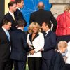 Emmanuel Macron (président de la République Française) et sa femme la Première Dame Brigitte Macron (Trogneux) - Arrivées au dîner du sommet de l'OTAN à Bruxelles, Belgique, le 11 juillet 2018. © Alain Rolland/ImageBuzz/Bestimage