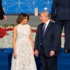 Donald J. Trump (président des Etats-Unis) et sa femme la Première Dame Melania Trump - Arrivées au dîner du sommet de l'OTAN à Bruxelles, Belgique, le 11 juillet 2018. © Alain Rolland/ImageBuzz/Bestimage