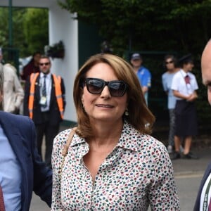 Carole Middleton - Arrivées au tournoi de tennis de Wimbledon à Londres. Le 11 juillet 2018  Celebrities arrive at Wimbledon Tennis Court 2018 11 July 2018.11/07/2018 - Londres