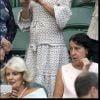 Pippa Middleton, enceinte, et son mari James Matthews au tournoi de Wimbledon à Londres, le 13 juillet 2018.