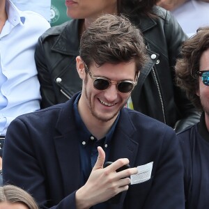 Jean-Baptiste Maunier - People dans les tribunes lors des Internationaux de France de Tennis de Roland-Garros à Paris le 1er juin 2018. © Dominique Jacovides-Cyril Moreau / Bestimage