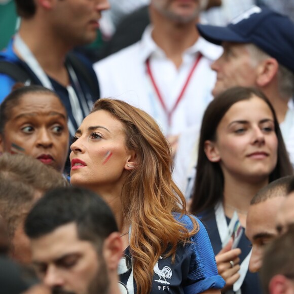 Rachel Legrain-Trapani (Miss France 2007 et compagne de B.Pavard) - People au stade Loujniki lors de la finale de la Coupe du Monde de Football 2018 à Moscou, opposant la France à la Croatie à Moscou le 15 juillet 2018 © Cyril Moreau/Bestimage