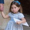 La princesse Charlotte - La famille royale d'Angleterre lors du baptême du prince Louis en la chapelle St James à Londres. Le 9 juillet 2018