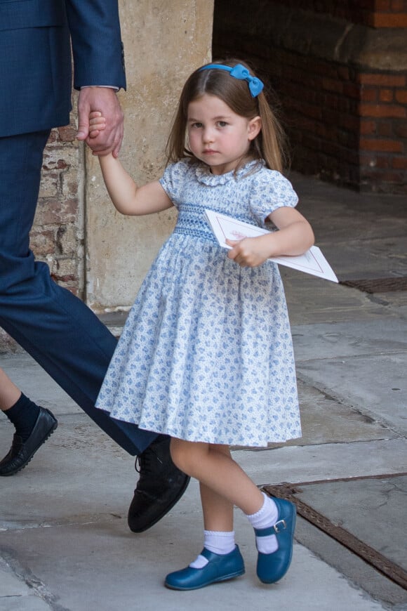 La princesse Charlotte - La famille royale d'Angleterre lors du baptême du prince Louis en la chapelle St James à Londres. Le 9 juillet 2018