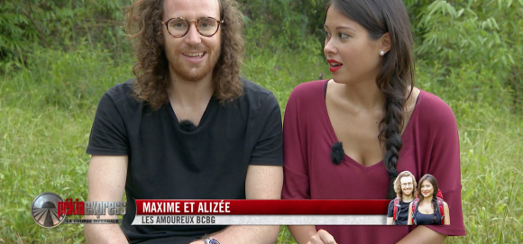 Maxime et Alizée dans l'épisode 1 de "Pékin Express : La Course infernale" sur M6.